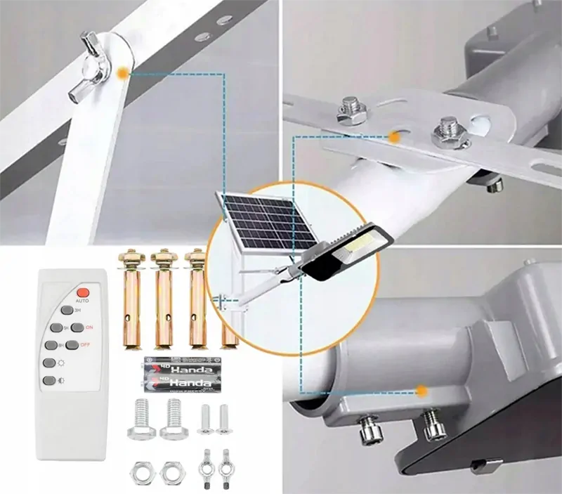 Solárna pouličná lampa 800LED 1200W
