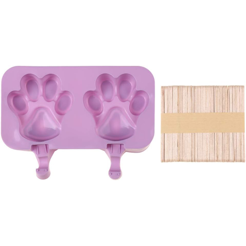 Silikónová forma na nanuky s paličkami - Labka