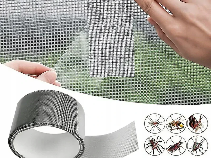 Opravná páska na sieťku proti hmyzu 5cm x 200cm sivá