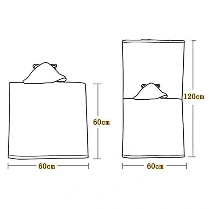 Krokodíl - Detské pončo 120 x 60 cm