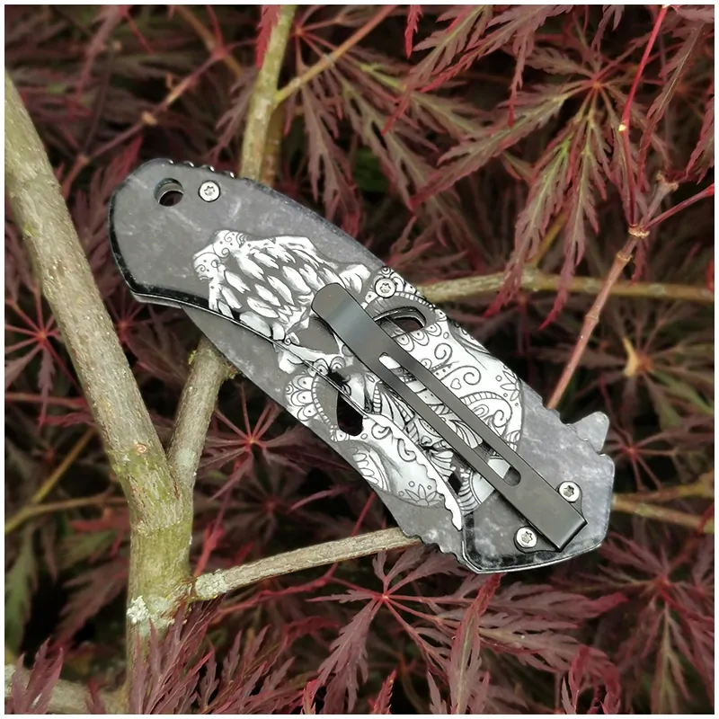 Vreckový nôž White Skull 21/9cm