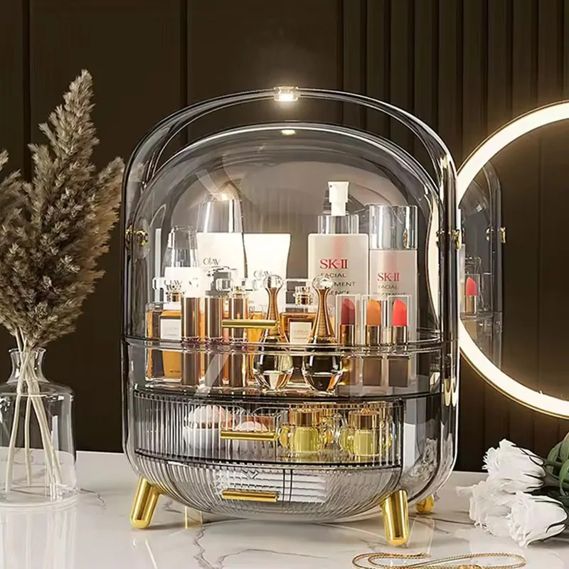 Luxusný organizér na kozmetiku a bižutériu s podsvietením