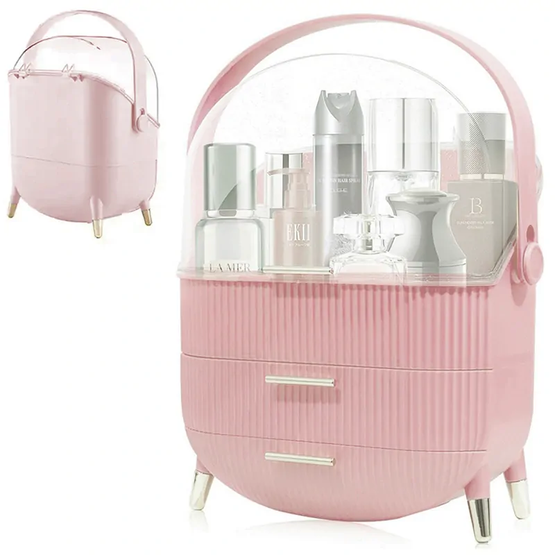 Organizér na kozmetiku a bižutériu 37x28x18cm ružový