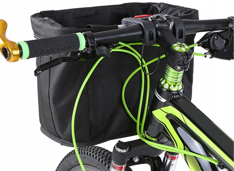 Kovový kôš na riadidlá bicykla 17L