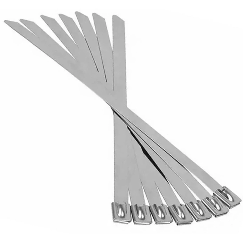 Sťahovacie pásky kovové 300x4,6mm 100ks