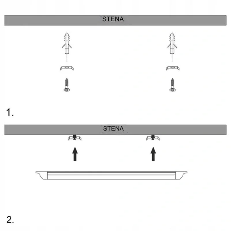 LED lampa 120cm 28W biela teplá