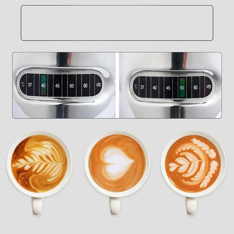 Hrnček na napeňovanie mlieka 350ml s teplomerom