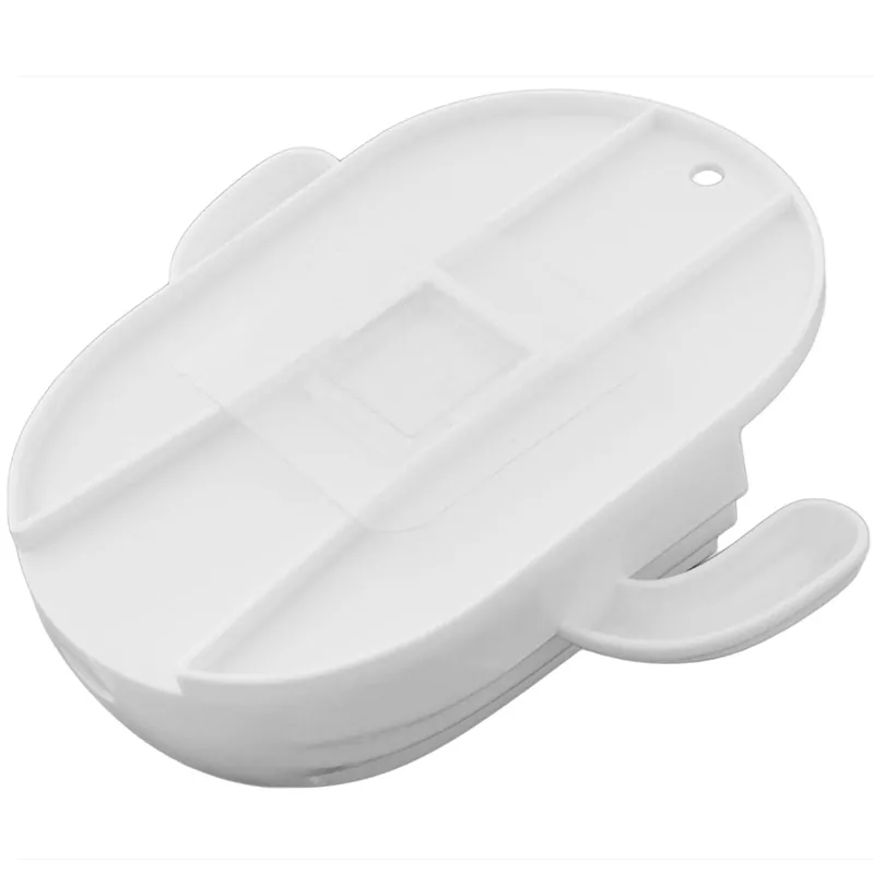 Samolepiaci nástenný držiak na kefky a kozmetické štetce biely