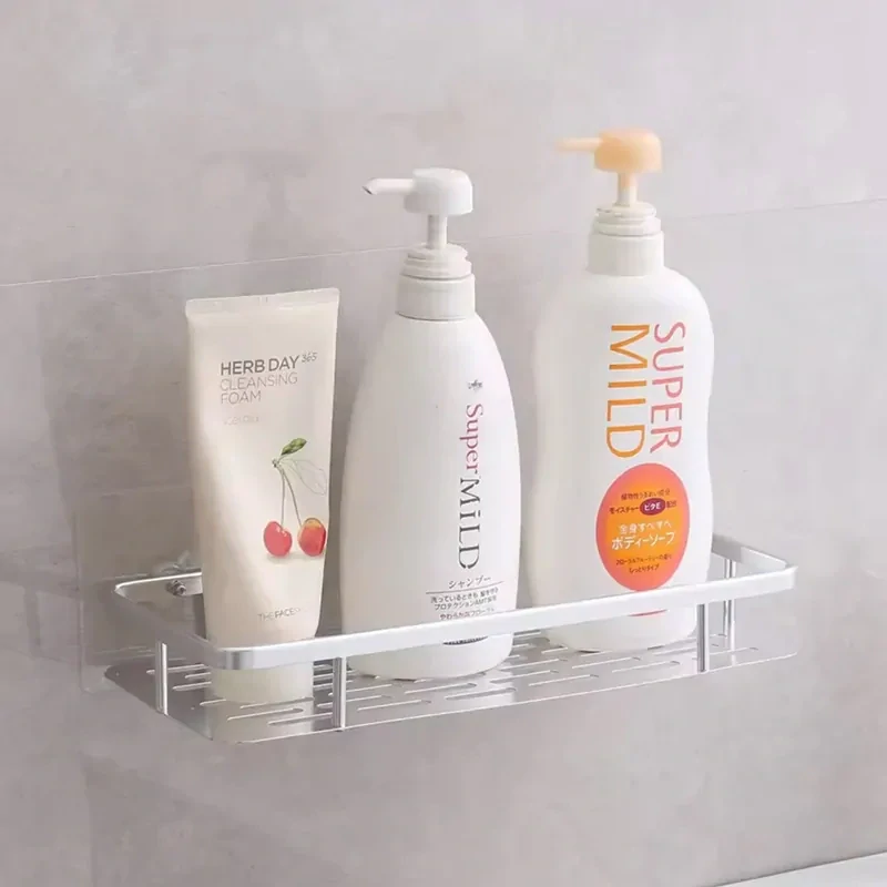 Kúpeľňové police do sprchy 2ks 30x13cm strieborné