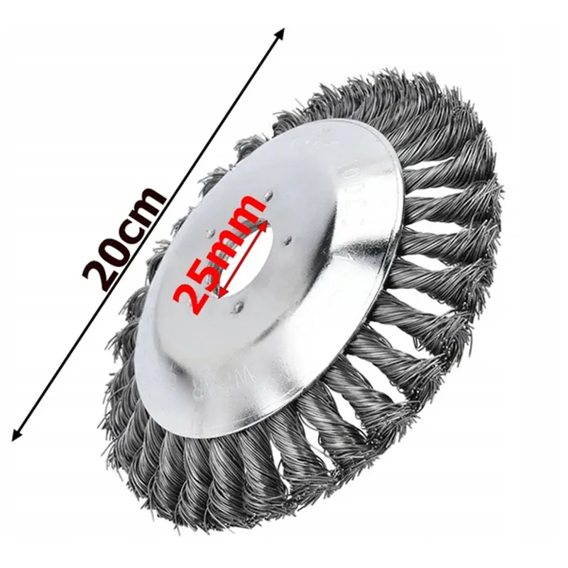 Drôtená oceľová kefa na krovinorez 200mm
