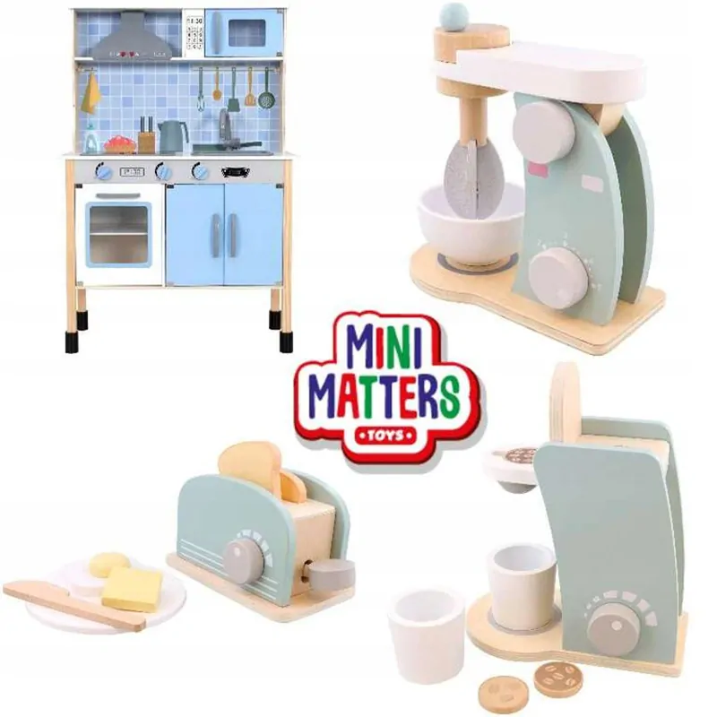 Mini Matters Drevený Mixér na smoothie s príslušenstvom