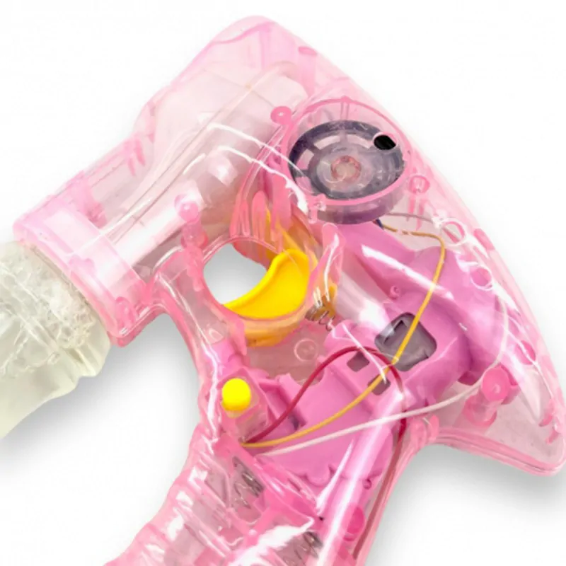 Pištoľ na tvorenie bublín + 2 náplne