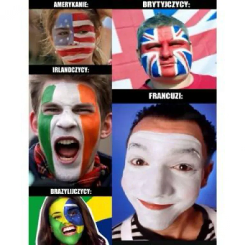 Farby na tvár 6 farieb