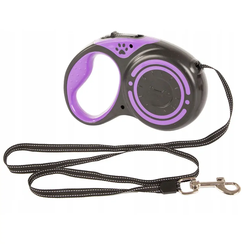 Vodítko pre psa 5m do 15kg fialové