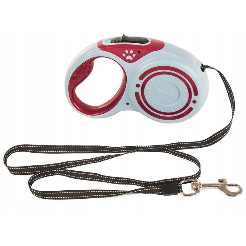 Vodítko pre psa 5m do 15kg červené