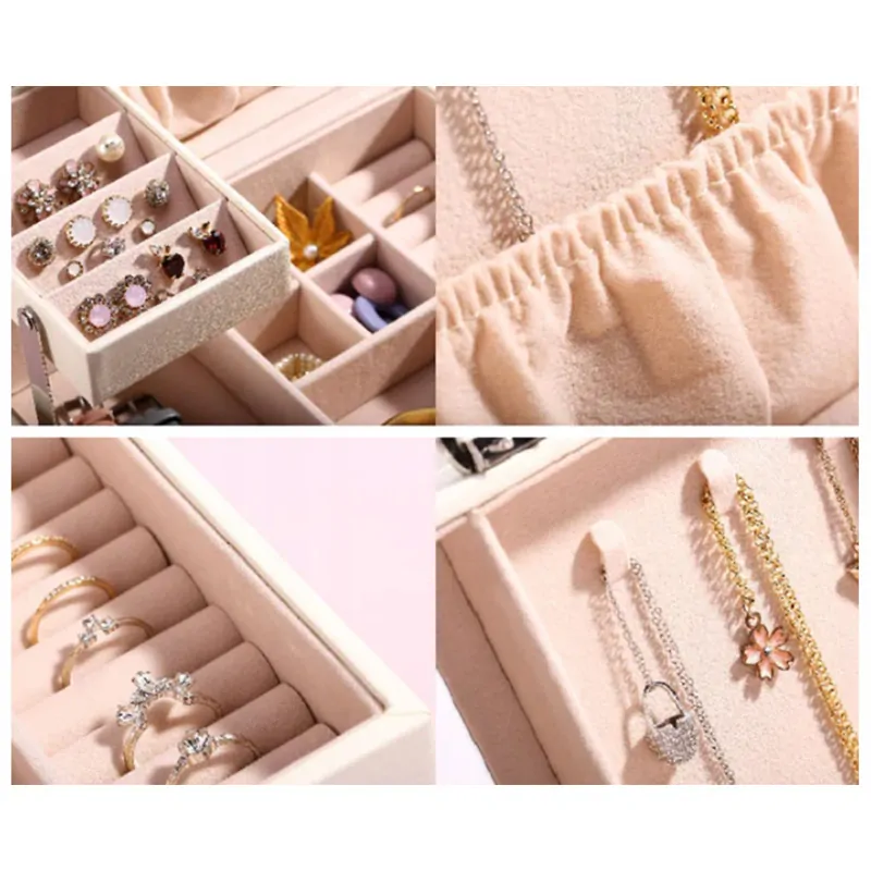 Kufrík na bižutériu 23x18x12cm biely