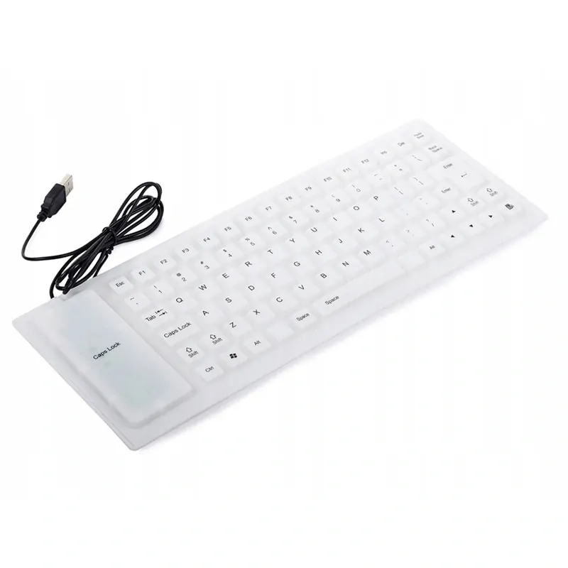 Silikónová klávesnica biela USB