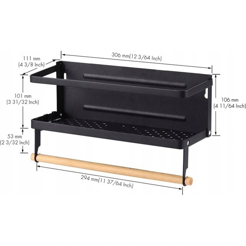 Magnetický organizér na chladničku 30x11cm