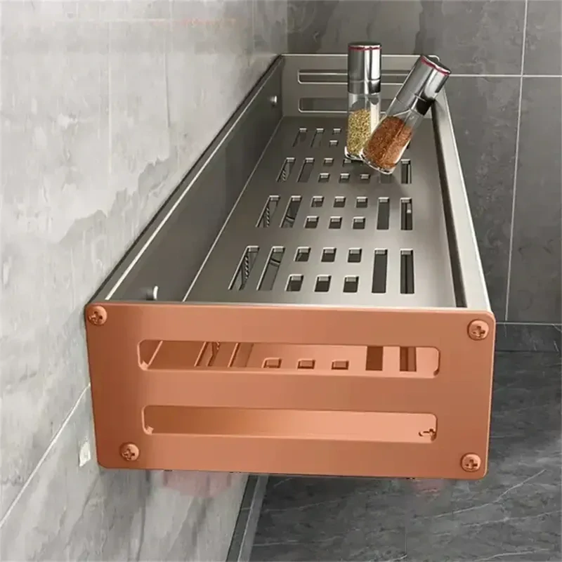 Nástenná polica na korenie 40 cm kovová