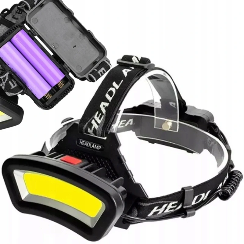 Čelovka LED COB 600lm