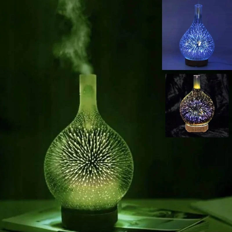 Ultrazvukový zvlhčovač vzduchu aromaterapia s LED podsvietením