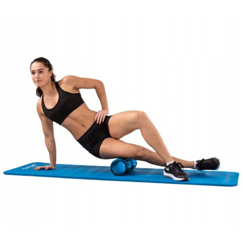 Valec na cvičenie - Joga roller modrý 30cm