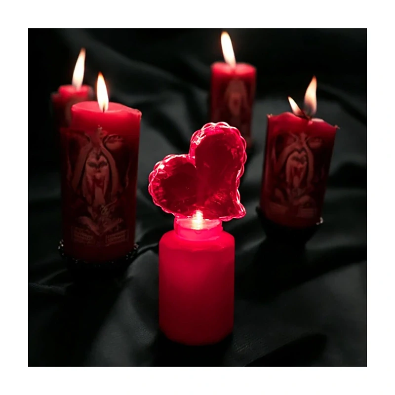 Srdce - Sviečka LED na batérie 14 cm