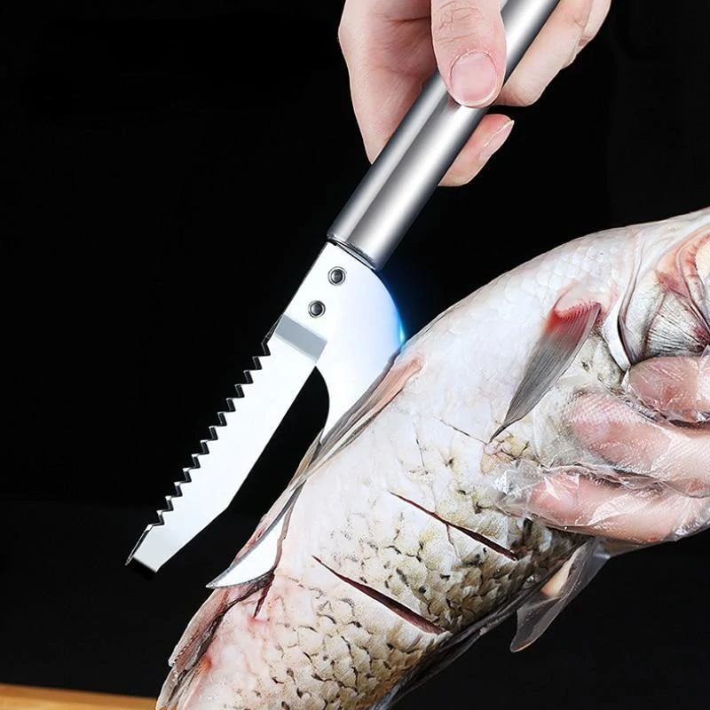 Rybárska škrabka na šupiny a čistenie rýb