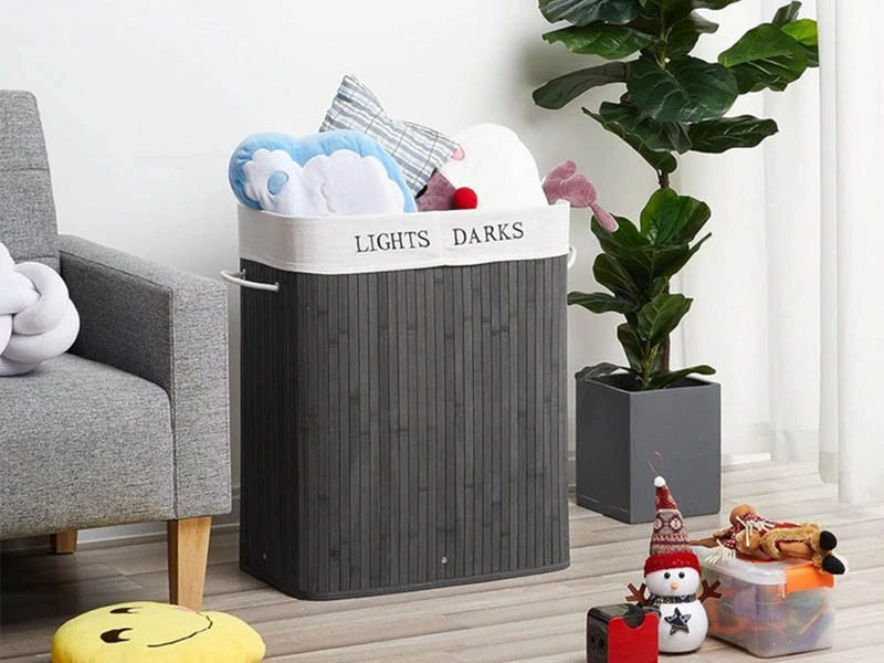 Bambusový kôš na prádlo 135L