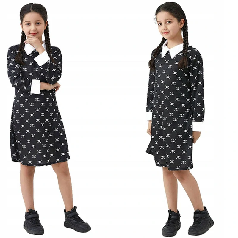 Detský kostým Wednesday veľkosť L (125-135cm)