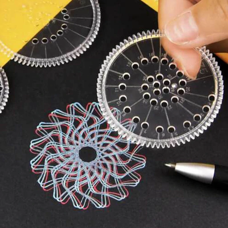 Sada na kreslenie so šablónami Spirograf