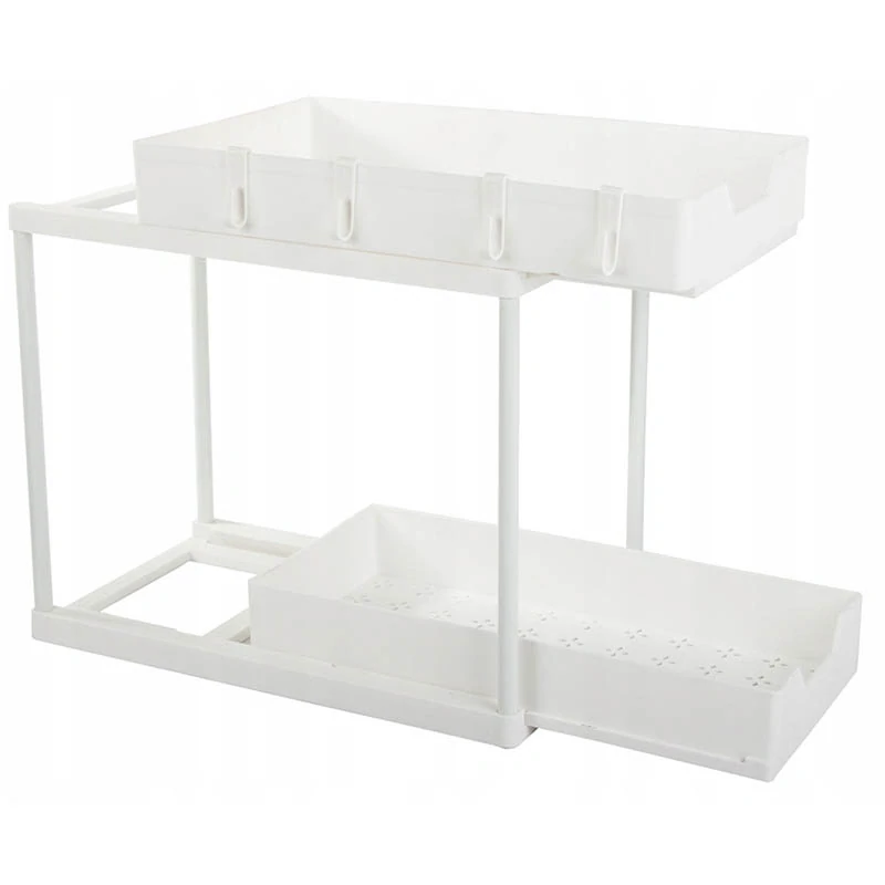 Organizér s výsuvnými policami 40x36x22cm biely
