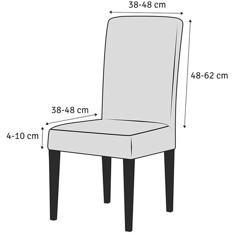 Čierny poťah na stoličku s vianočným motívom
