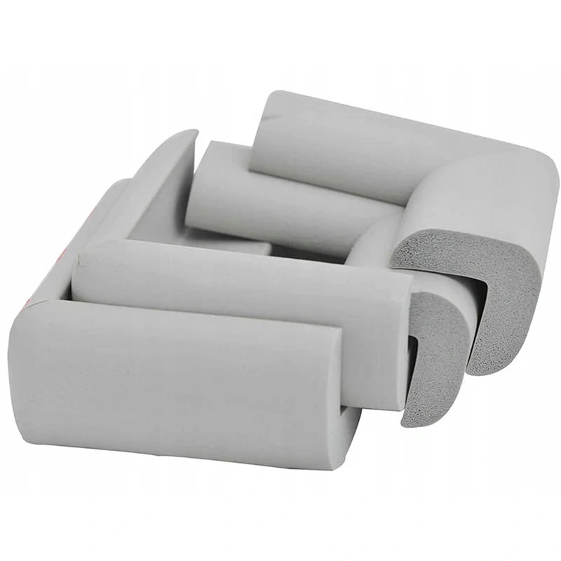 Penové rohové chrániče na nábytok biele, samolepiace 4ks