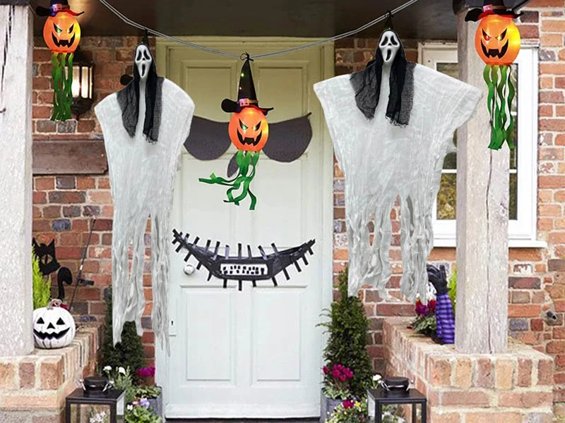 Halloweenska dekorácia Vreskot 90cm