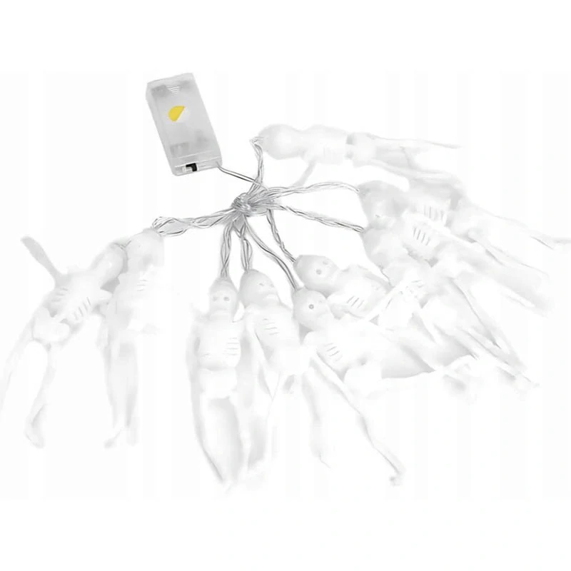 Halloweenska LED girlanda Kostry 2m