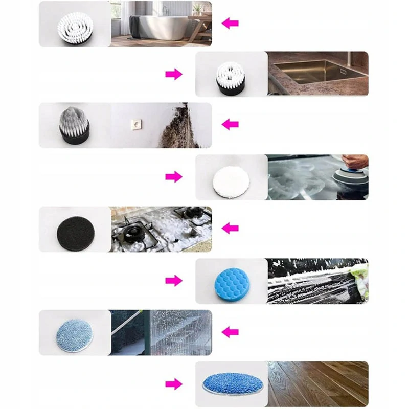 Elektrická rotačná kefa 9v1