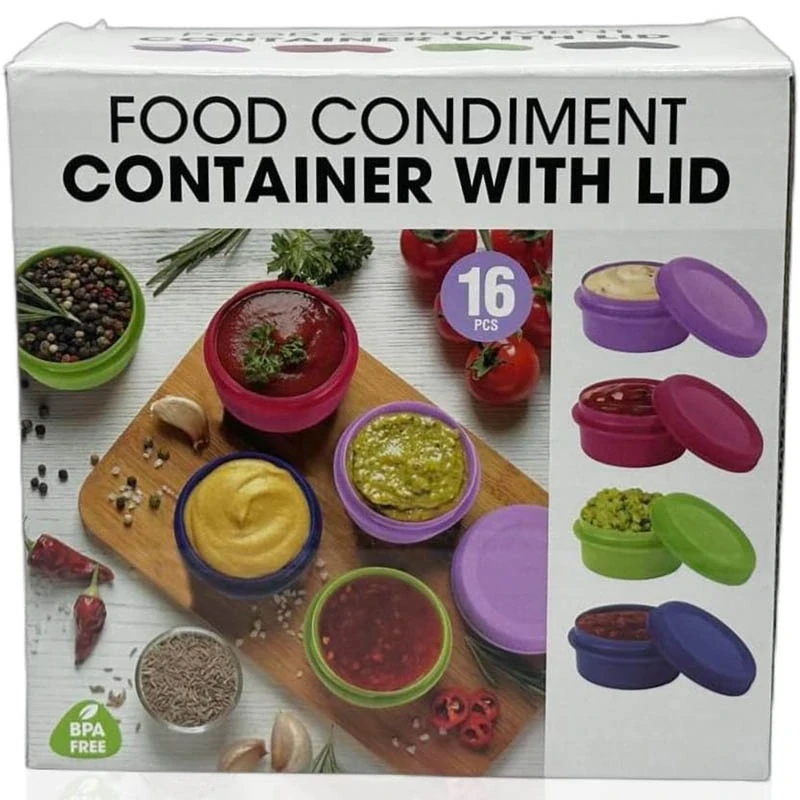 Univerzálne nádoby na potraviny s viečkami – sada 8 kusov