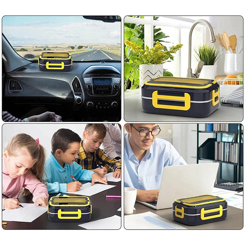 Obedár Lunchbox ohrievací 12V/220V 900ml čierny