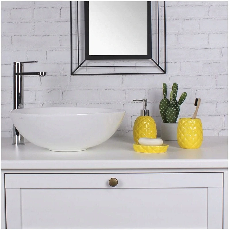 Mydelnička žltá porcelánová - séria Pineapple