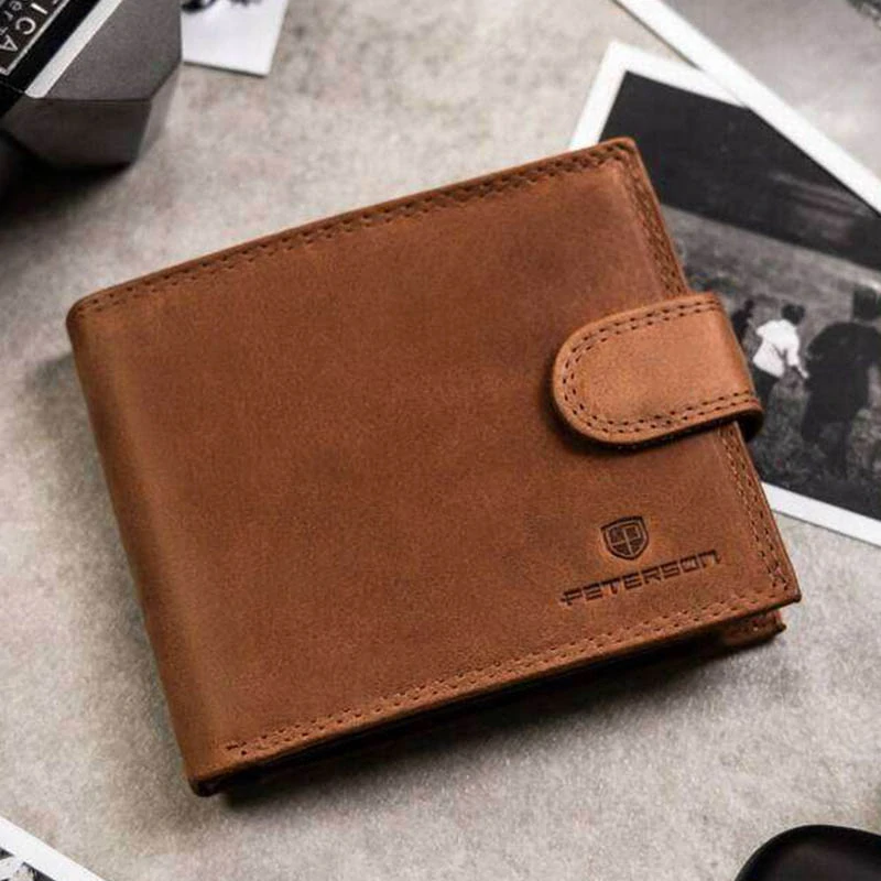 Darčeková sada Peterson Peňaženka s príveskom N009L Cognac