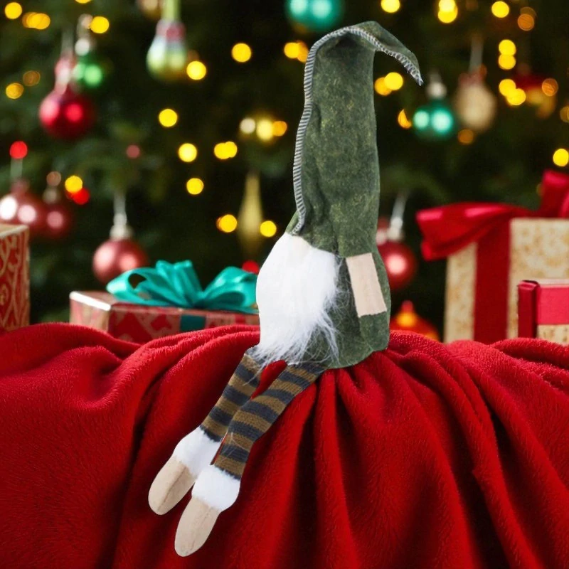 Vianočný škriatok 50cm zelený