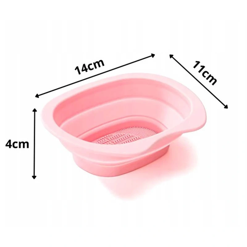 Silikónová miska na čistenie štetcov a hubiek na make-up