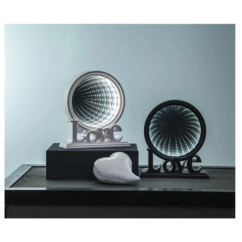 3D Love - Dekoračná lampa 26 LED biele 