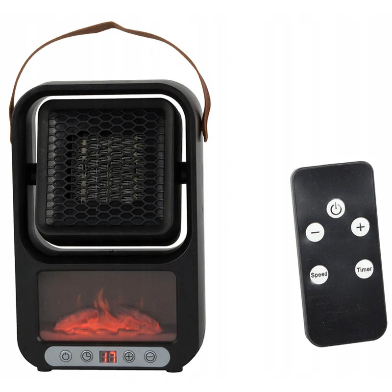 Ohrievač vzduchu s imitáciou krbu a termostatom 500W