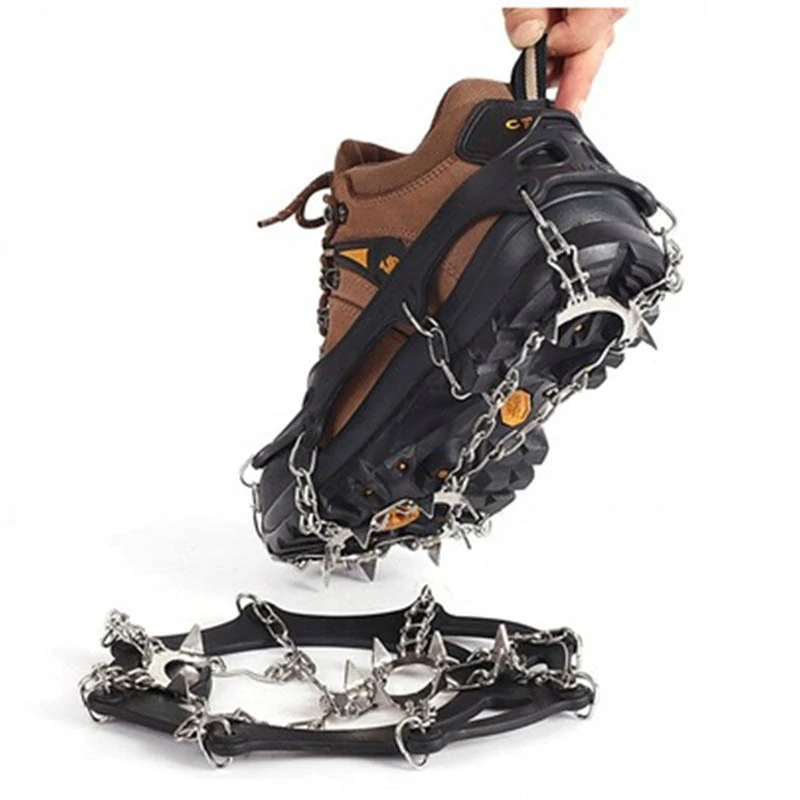 Protišmykové návleky na topánky s kovovými hrotmi 36-45 čierne