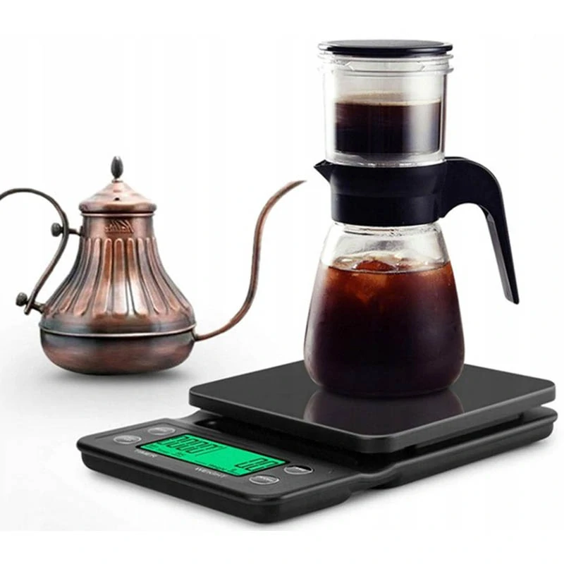 Elektronická kuchynská váha na prípravu kávy TYL-908A čierna