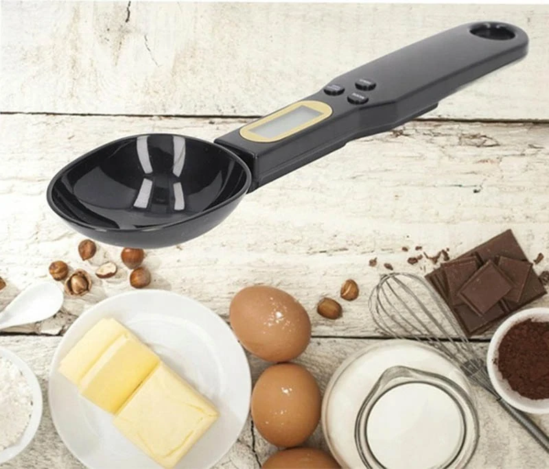 Kuchynská váha - lyžica do 500g čierna