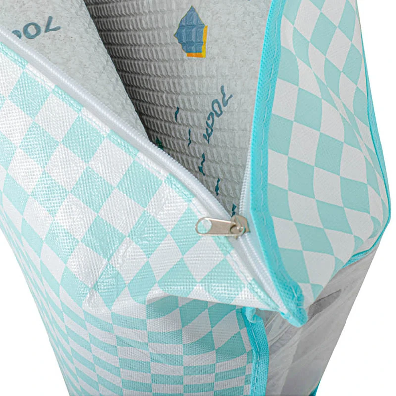 Obojstranná penová hracia podložka s meraním výšky – sivá, 200 x 180 cm