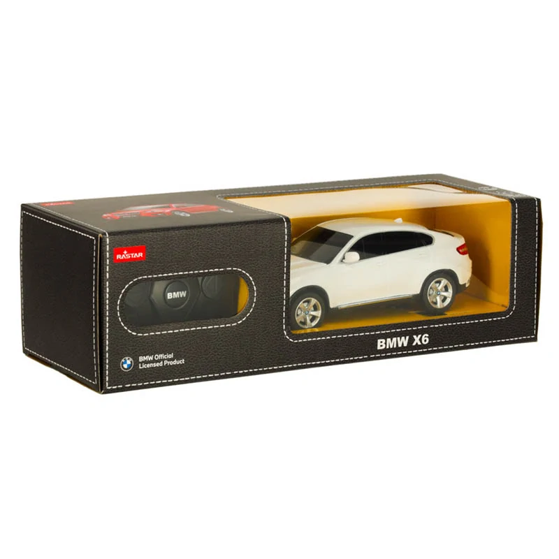 Rastar RC model BMW X6 1:24 biele na diaľkové ovládanie